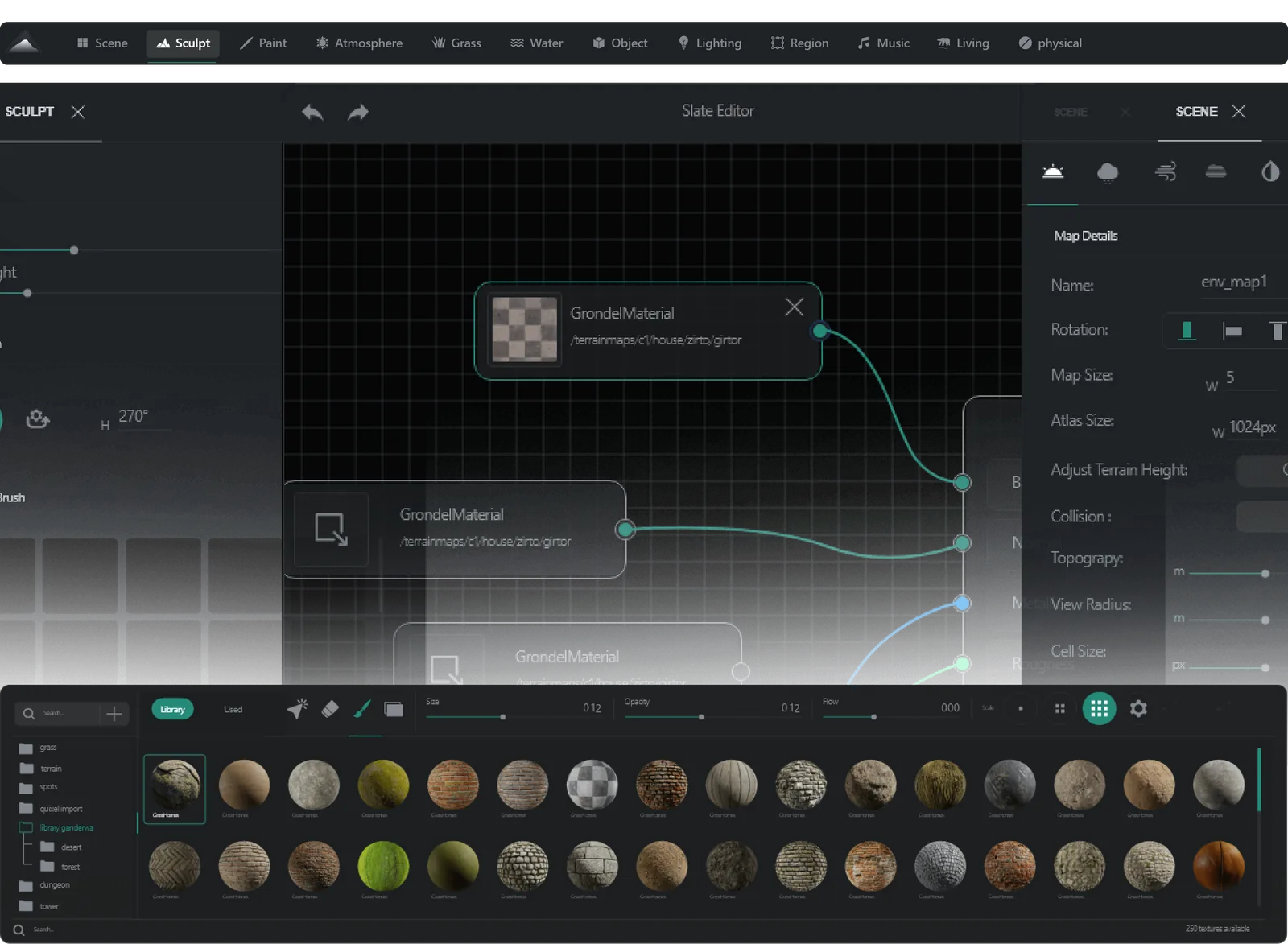 Editor interface built by our team